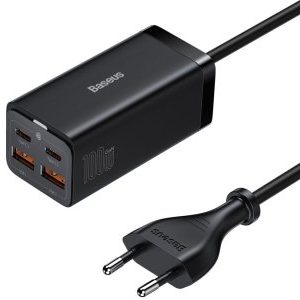 شارژر سوپر فست شارژ تایپ‎‌سی و یو‌اس‌بی 100 وات بیسوس Baseus GaN3 Pro Desktop CCGP000101